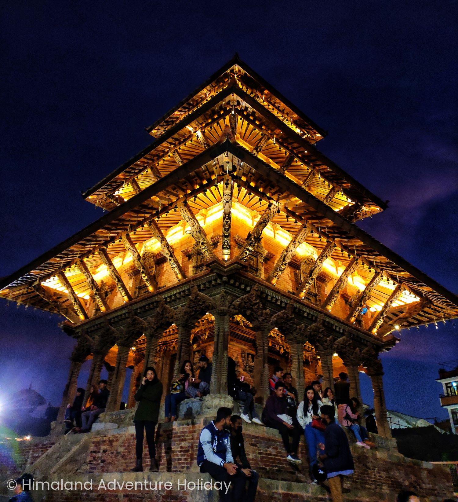 Patan Durbar Square night view